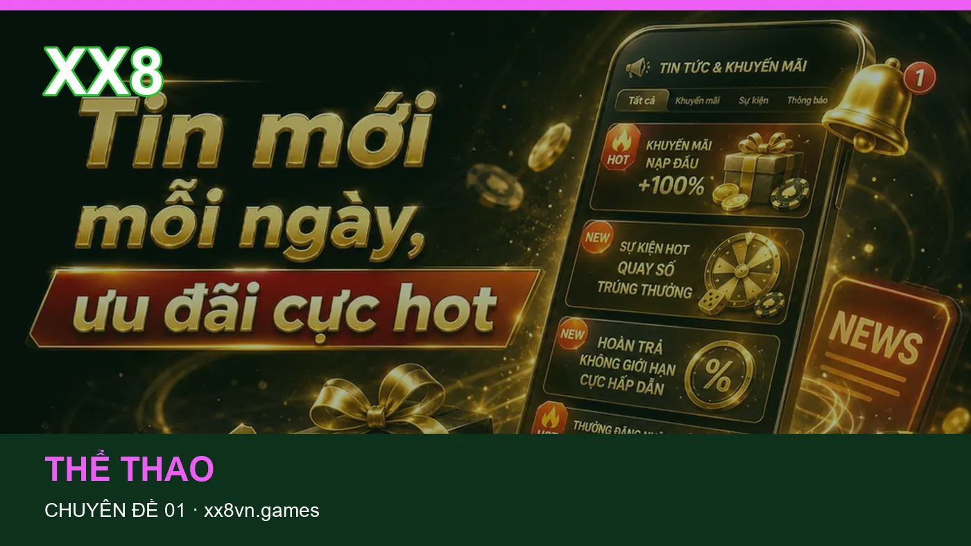 Trải nghiệm Thể thao trên điện thoại cùng cẩm nang XX8 | xx8vn.games